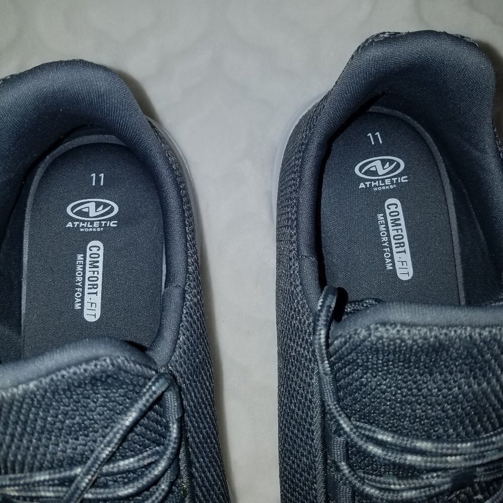Athletic grey comfort fit sneakers lightweight 11 - Picture 3 of 6